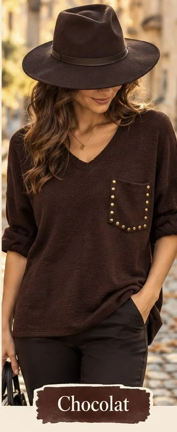 Pull poche clouté | Jus de coco
