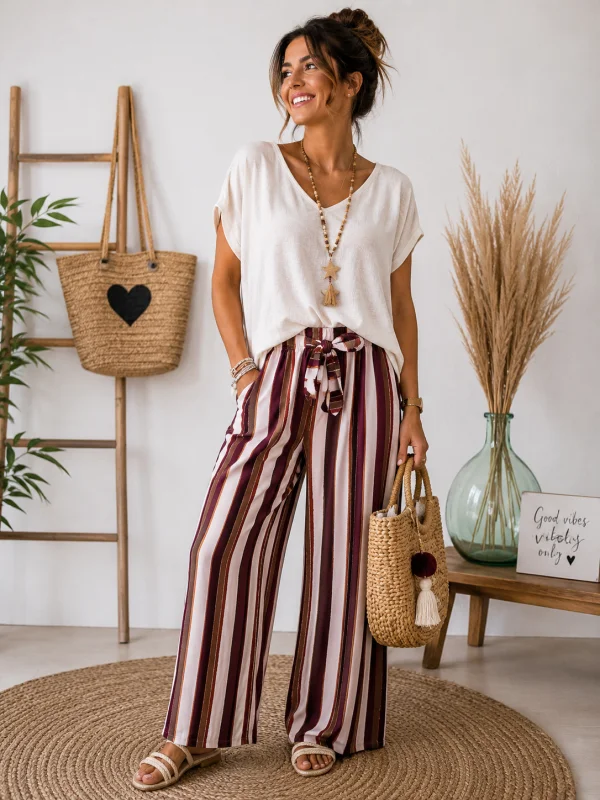 Pantalon " pina" 36 au 46/48 | Les Chics Filles by Sab 