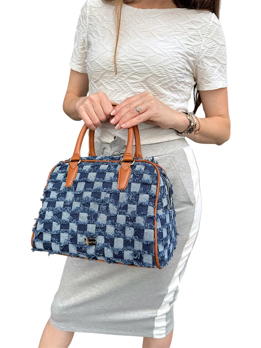 Maryam Bleu Jean Camel  | Sac'ré