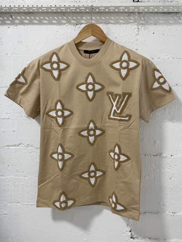 Louis Vuitton T-Shirt Beige/White | MASSIMOLUXURYOUTLET
