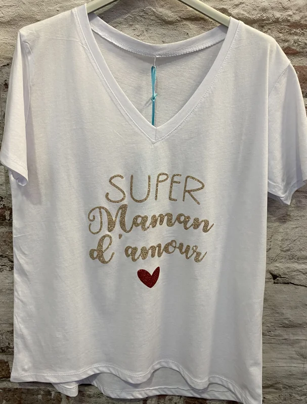 Tshirt super maman d’amour | Jus de coco 