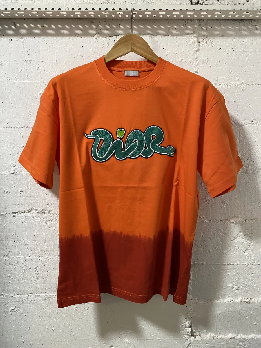 Christian Dior T-Shirt Orange /Red  | MASSIMOLUXURYOUTLET