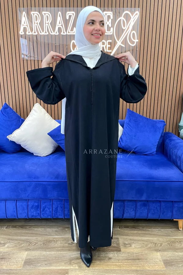 Djellaba Cachemire Noir | CasaZaz