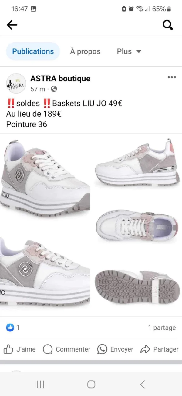 Basket liu jo 36 | Astra boutique 