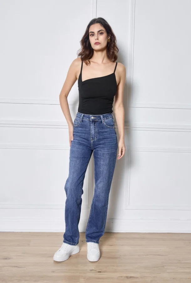 Jeans Basique taille haute confort | Equipement Mondial