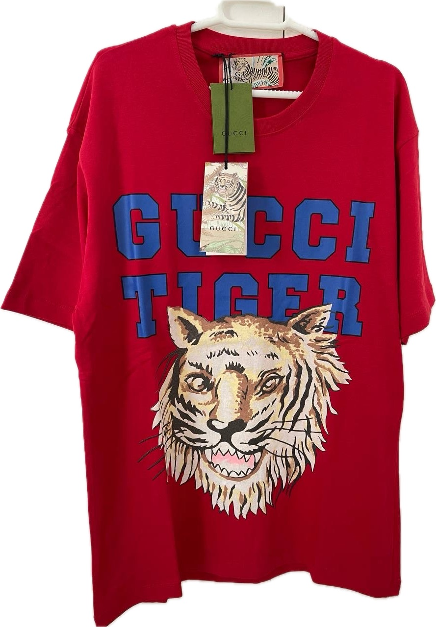 Gucci T-Shirt Tiger Red  | MASSIMOLUXURYOUTLET