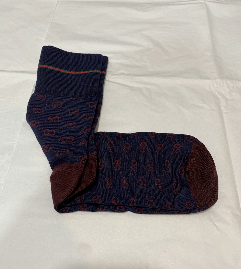 Gucci Firenze Cotton Socks Dark Blue | MASSIMOLUXURYOUTLET