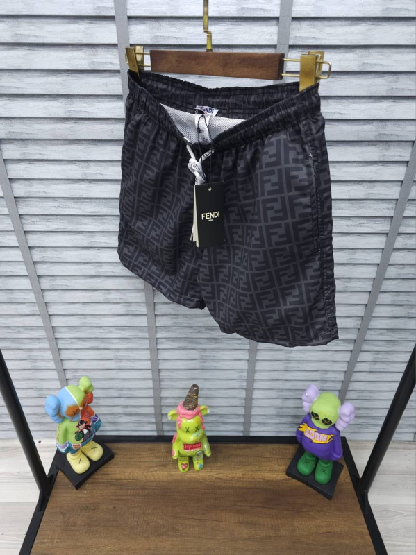 Fendi Roma Swimm Shorts Black | MASSIMOLUXURYOUTLET