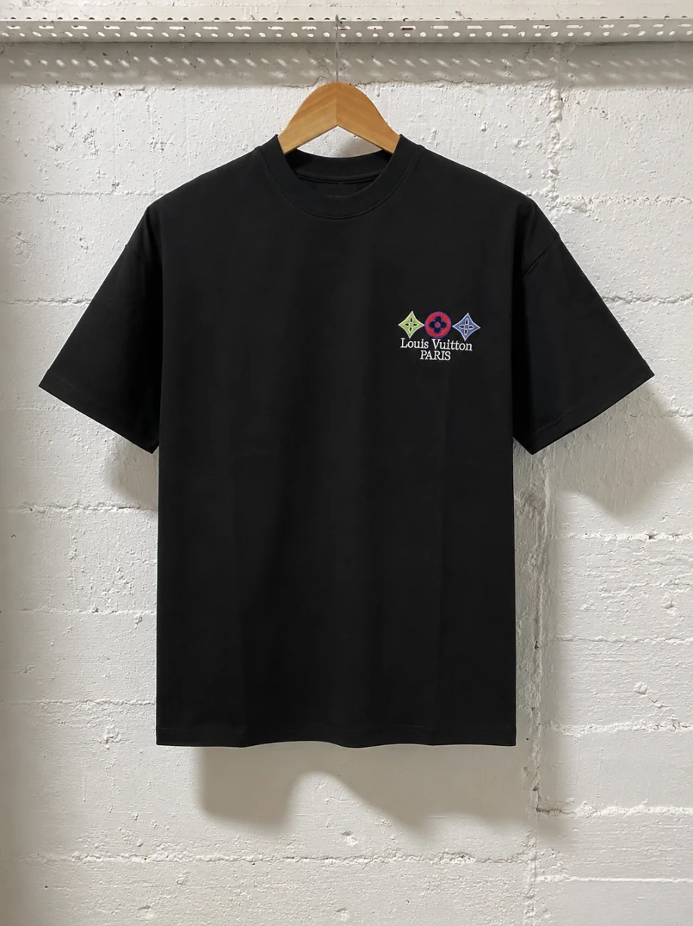 Louis Vuitton T-Shirt Black Print Motiv | 