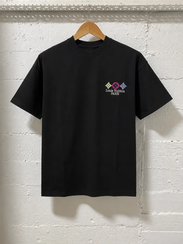 Louis Vuitton T-Shirt Black Print Motiv | 