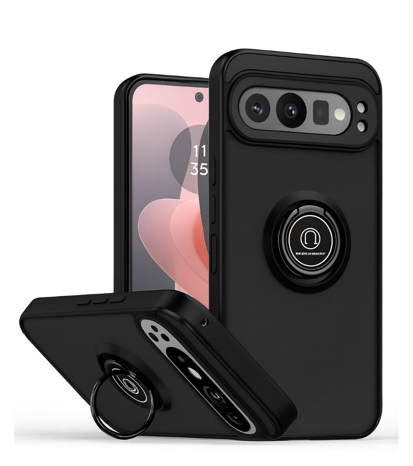 Coque anti choc matte avec Bague Google pixel | Beauty phone 