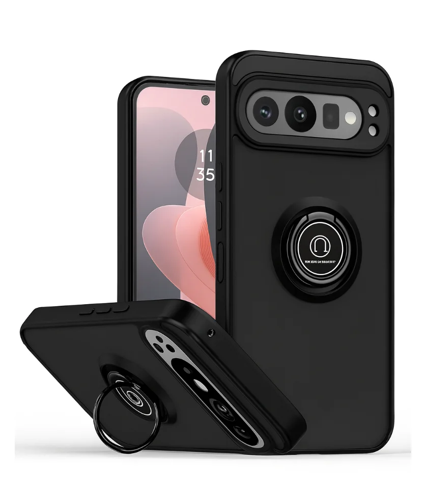 Coque anti choc matte avec Bague Google pixel | Beauty phone 
