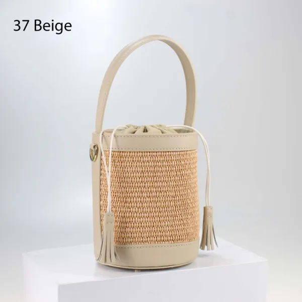 Borsa Rafia e pelle | Carvin Bags