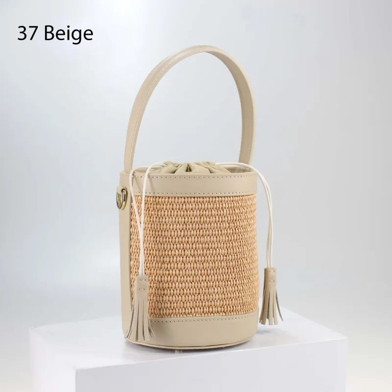Borsa Rafia e pelle | Carvin Bags