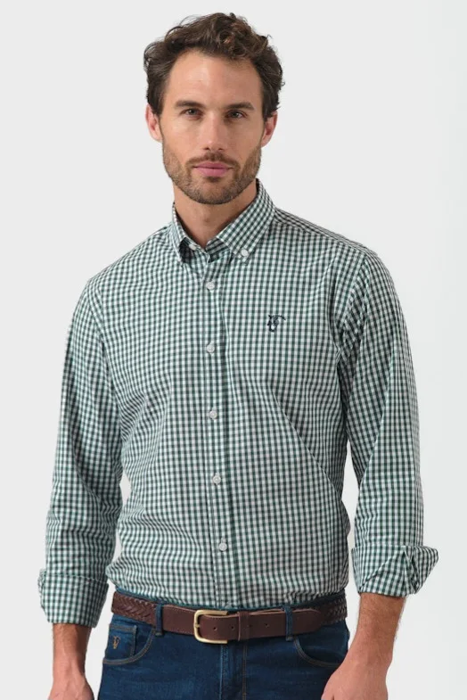 Camisa Xadrez Vichy Verde La Garrocha 384 | Definne