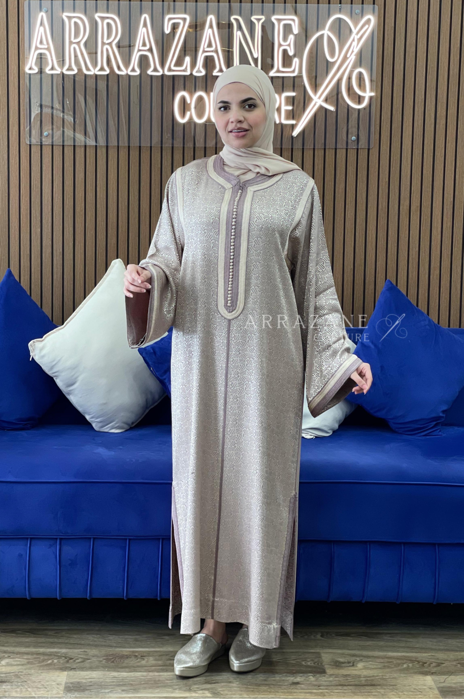 Caftan Kamkha Violet Clair | CasaZaz
