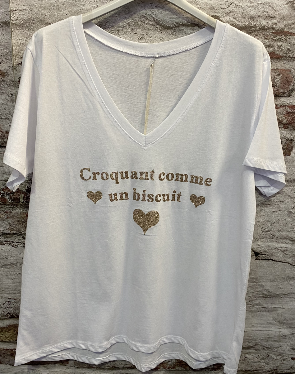 Tshirt croquant comme un biscuit | Jus de coco 