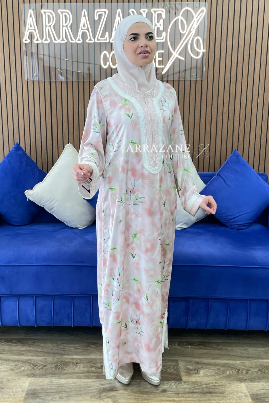 Caftan en Soi Sfifat Rose | CasaZaz
