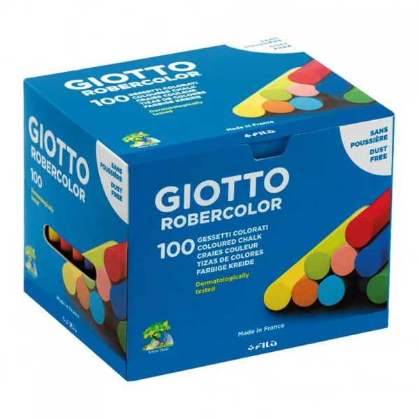 Boite de 100 craies couleur assortie Giotto  | GX-IVOIRE SERVICE 