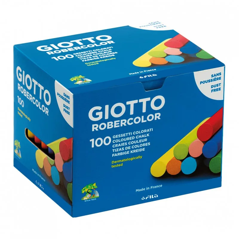 Boite de 100 craies couleur assortie Giotto  | GX-IVOIRE SERVICE 