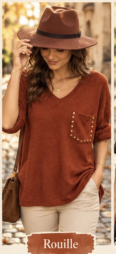 Pull poche clouté | Jus de coco