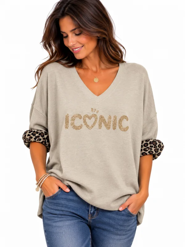 Pull fin leopard | Jus de coco