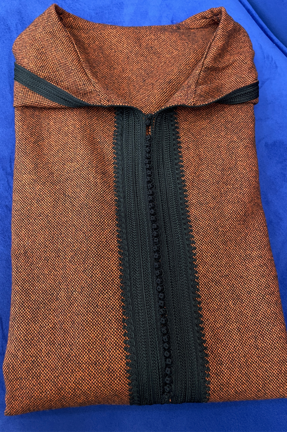 Djellaba Cachmire Homme Brique | CasaZaz