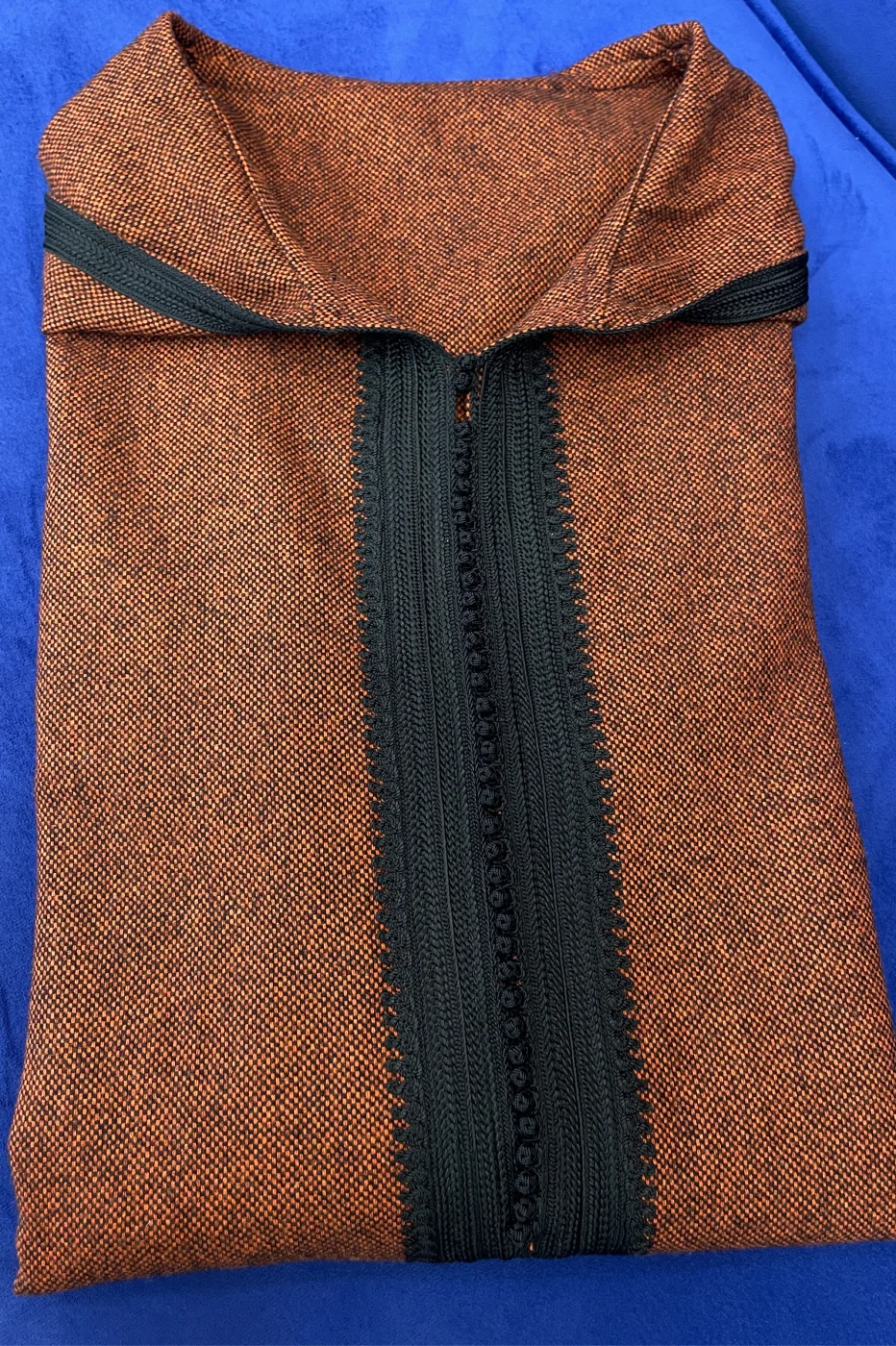 Djellaba Cachmire Homme Brique | CasaZaz