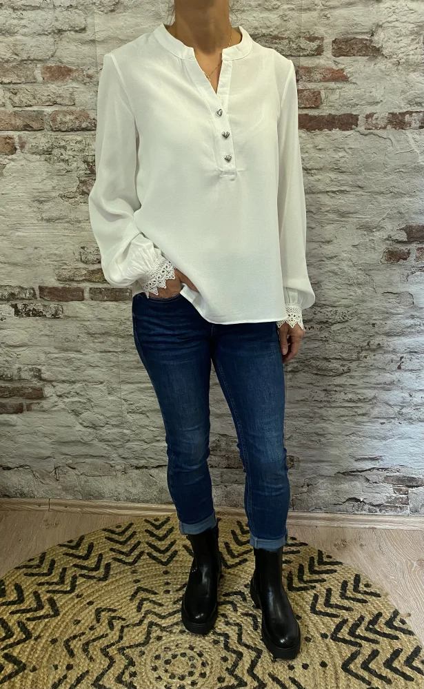 Blouse boutons coeur | Jus de coco 