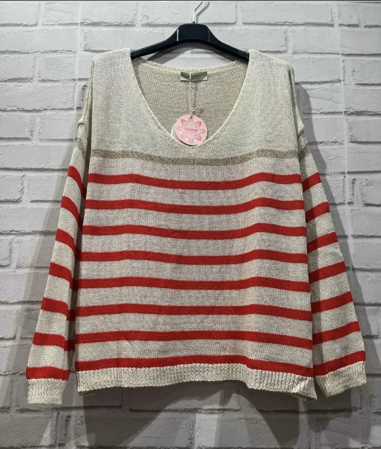 Pull rayures  | Jus de coco 