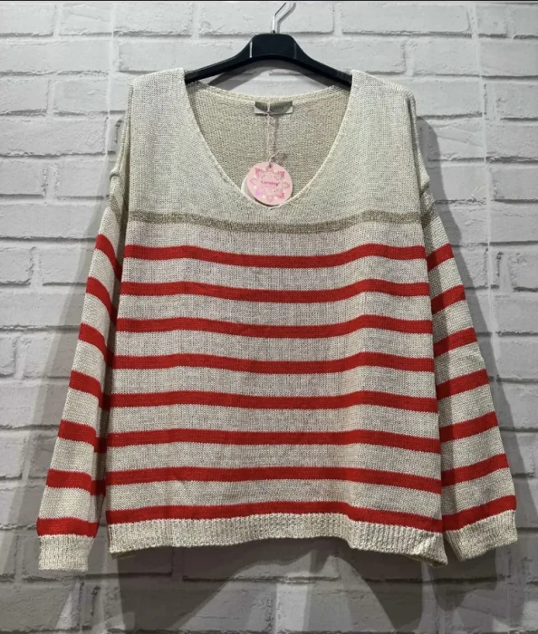 Pull rayures  | Jus de coco 
