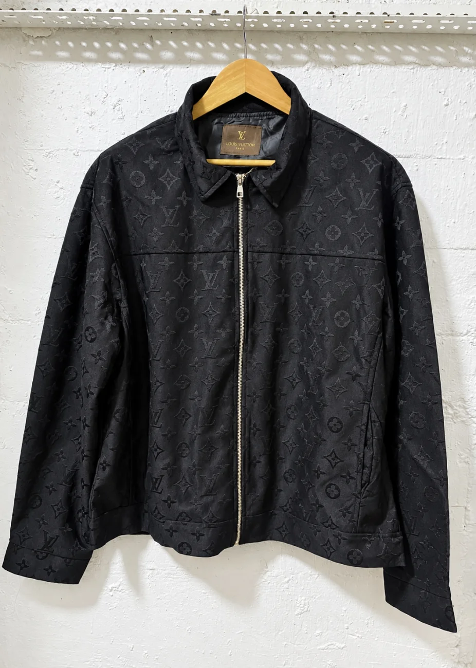 Louis Vuitton Monogram Zip Up Jacket Black | 