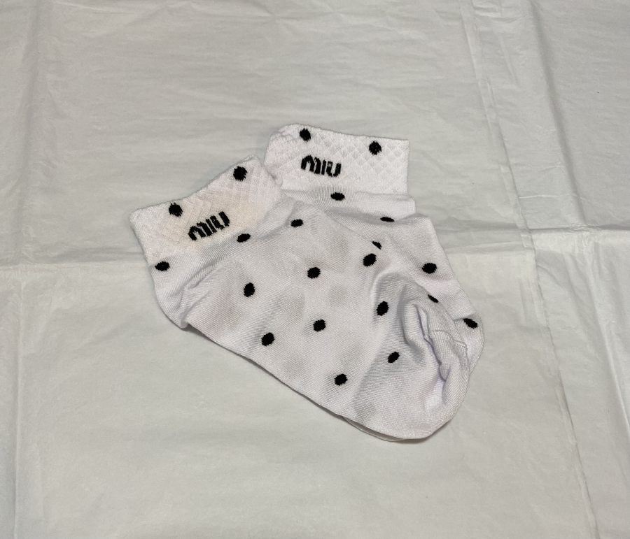 Miu Miu Women Sport Socks White | MASSIMOLUXURYOUTLET