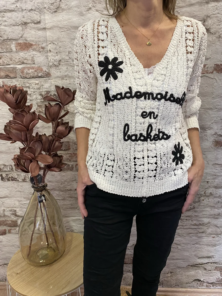 Pull dentelle | Jus de coco 