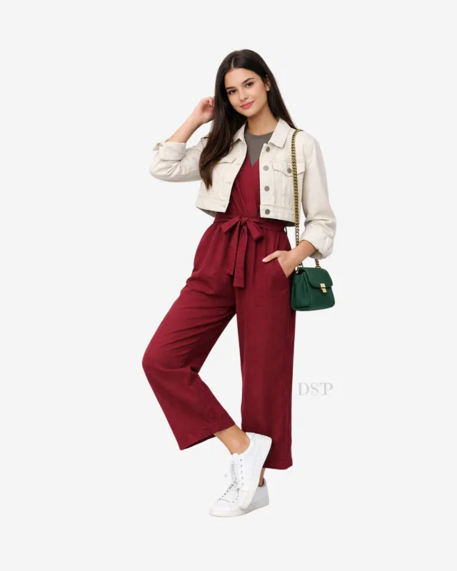 Combinaison cintrée femme/ado - Bordeaux | Dîna Shop'