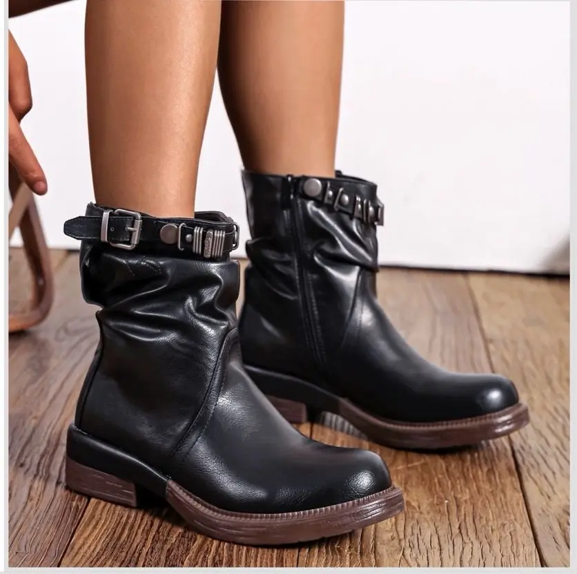 Stivali Biker ( cod A 9639 )  | ELIS MODA