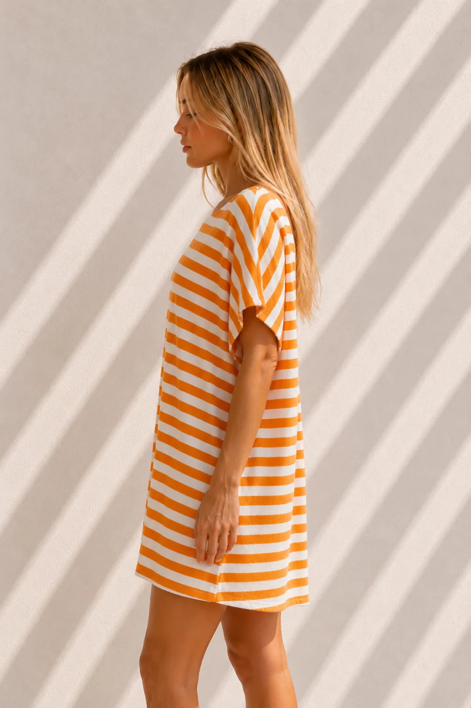 Sunset Terry Stripe Dress | Salsa Color