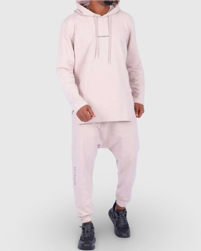 ENSEMBLE JOGGING SUPREME 2 BEIGE - SWEAT CAPUCHE ET PANTALON - NIII   | AMCOSMETIK