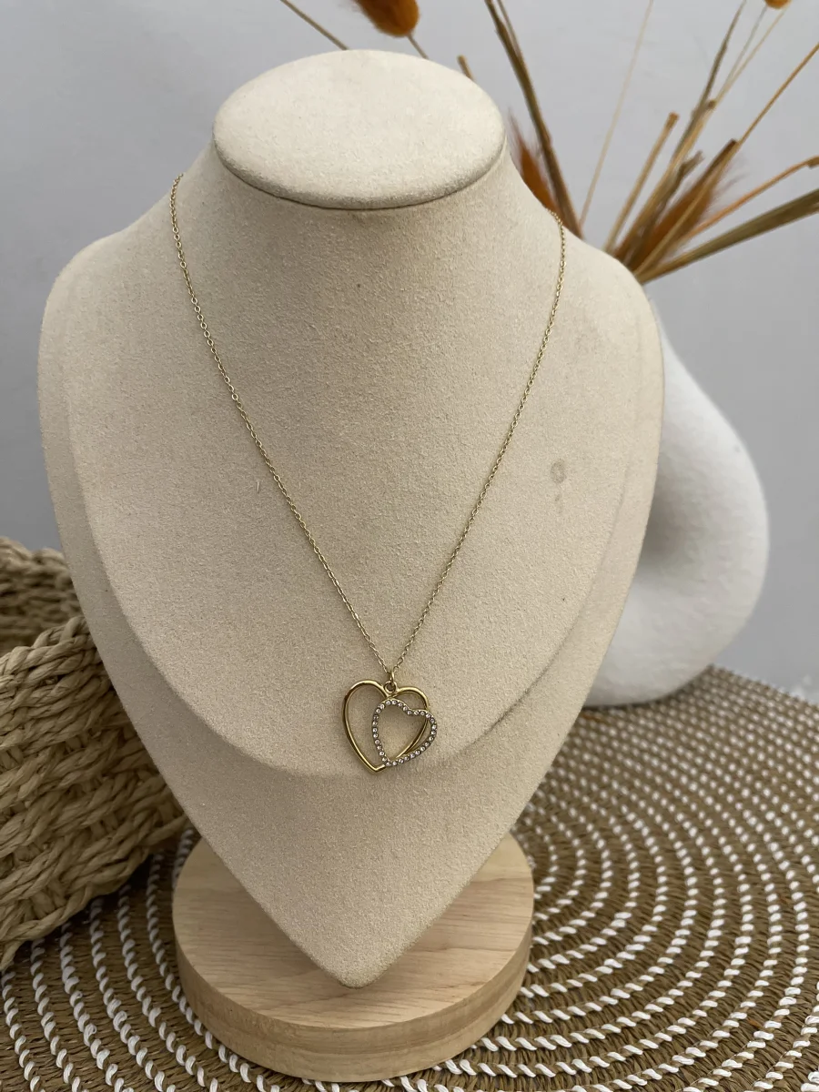 Collier coeur acier inoxydable  | WOMANITY FWI