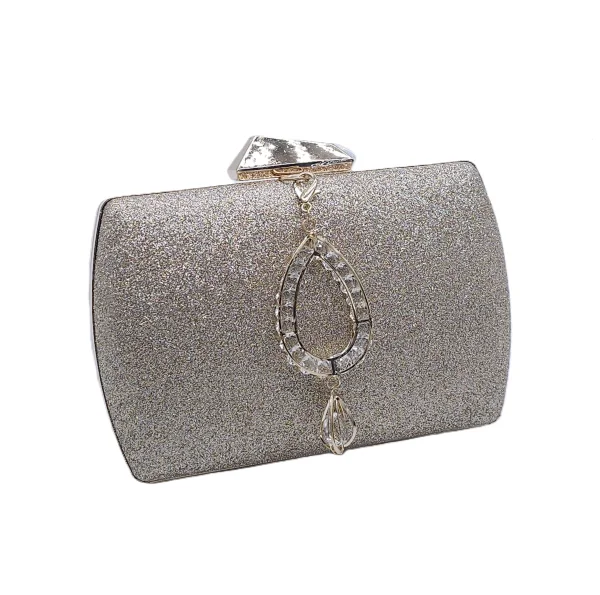 Minaudière glitter pendentif goutte | Dîna Shop'