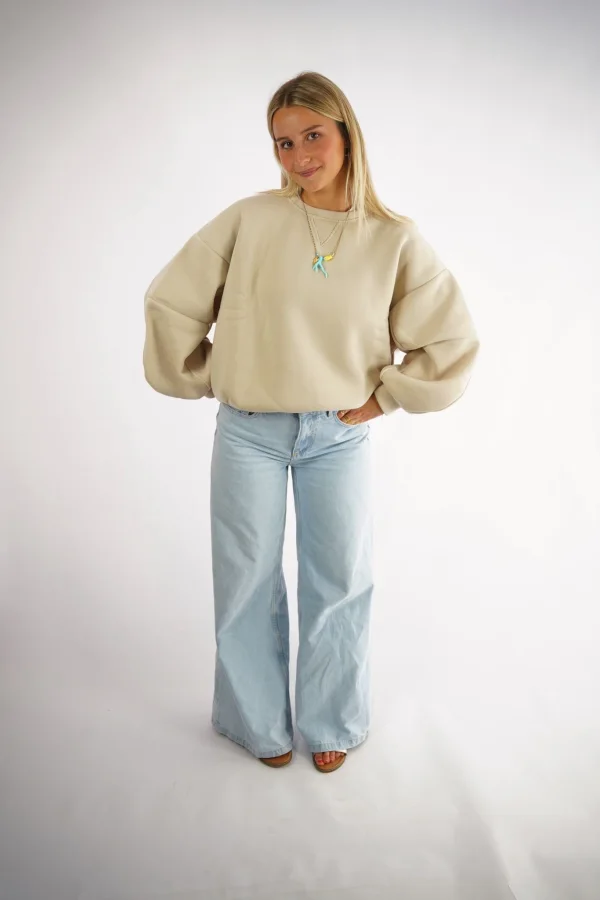 Oversized Sweatshirt Drop Shoulder | Salsa Color