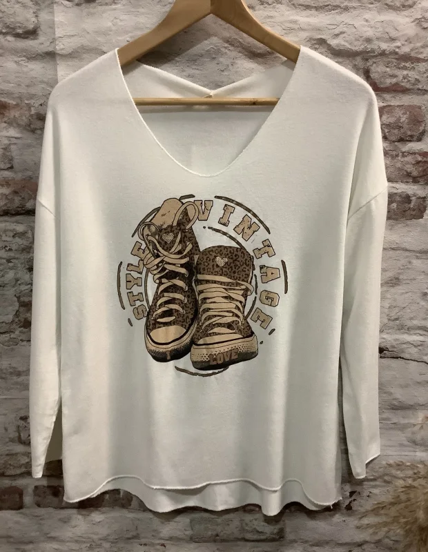 Top  basket longue manche | Jus de coco 