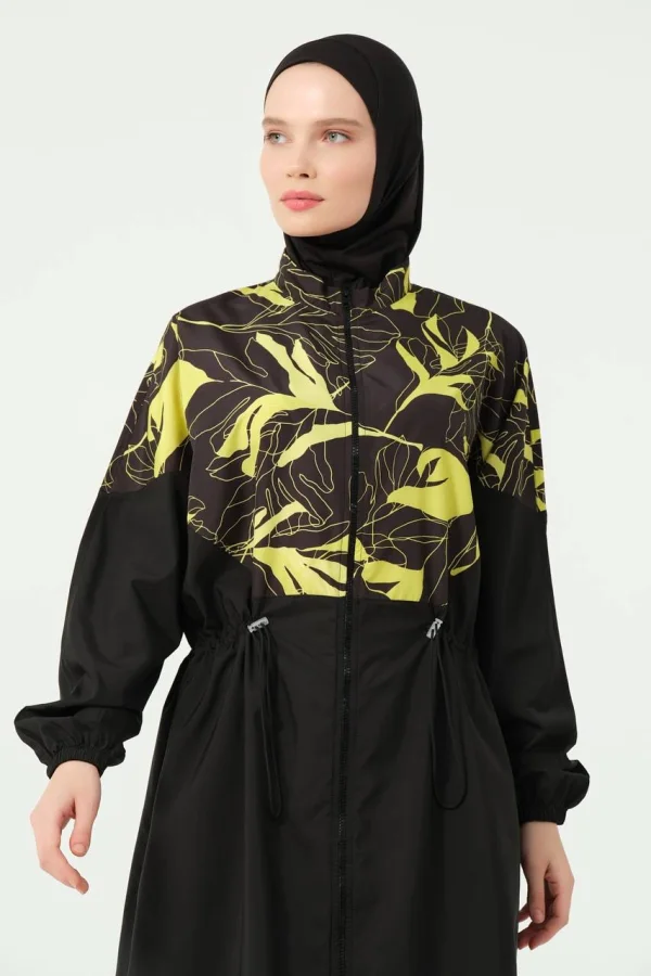 Burkini oversize Long Imprimé Noir | CasaZaz