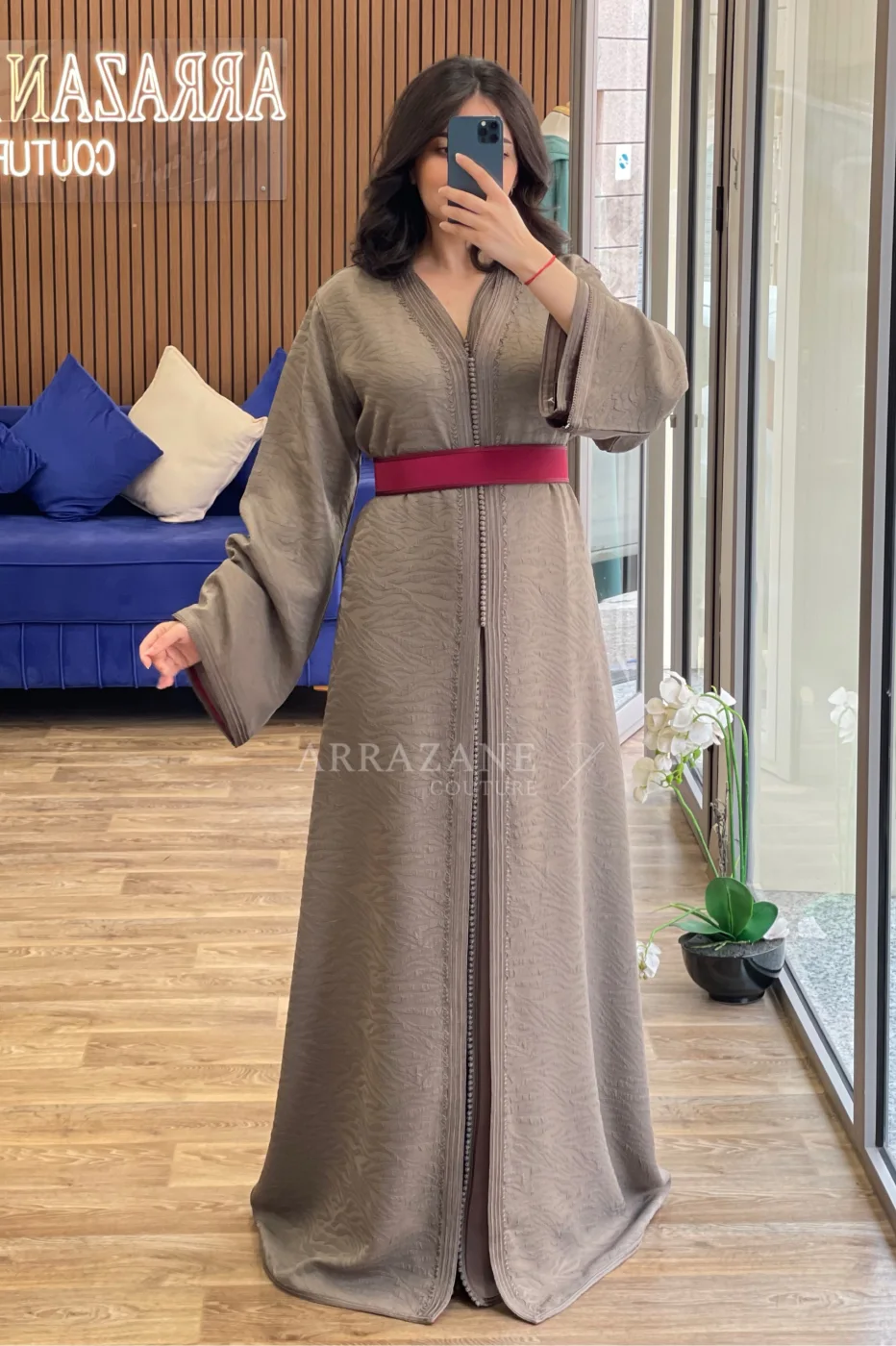Takchita zwak mallam doubleur taupe | CasaZaz