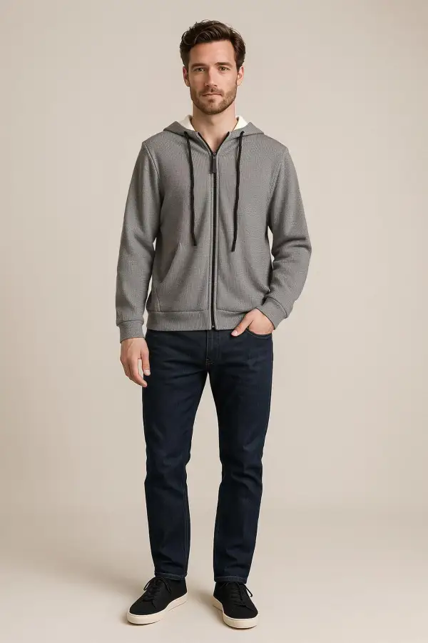 Felpa Uomo Full Zip con Cappuccio | GIMARK