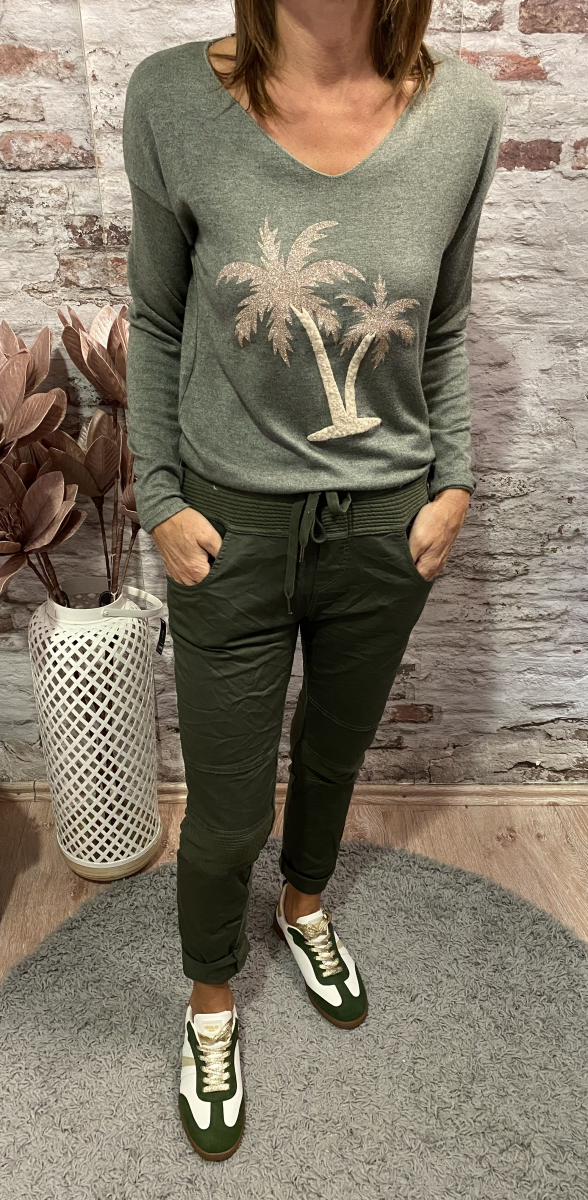 Pull fin palmier | Jus de coco 