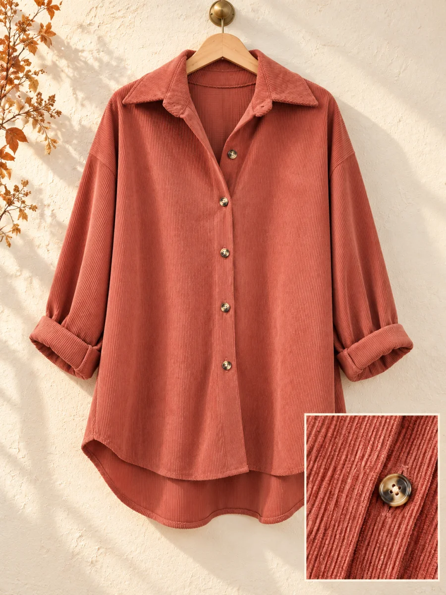 Chemise " julia" rouille 38 au 48/50 | Les Chics Filles by Sab