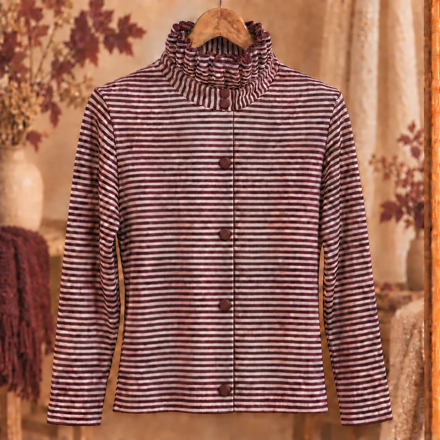 Gilet pull " suzanne" bordeaux 36 au 46 | Les Chics Filles by Sab