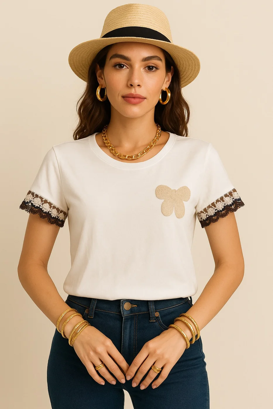 T-Shirt  fiocco  | ELIS MODA