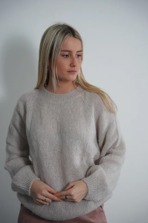 Sweater Mohair Round Neck | Salsa Color